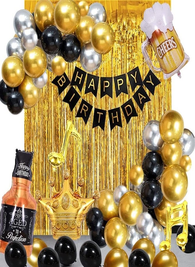 BIEUFBJI Beer Happy Birthday Decorations Beer Balloon Birthday Party Baby Shower Men Beer Decorations - Image 1